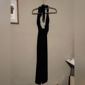 GUC Michael Costello x REVOLVE Elegant Black Halter Dress in XS
